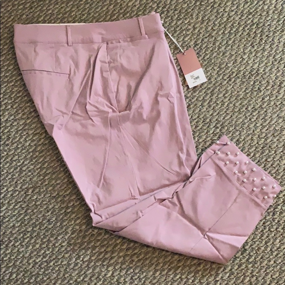 Lane Bryant The Ankle Skinny pants with pearls
